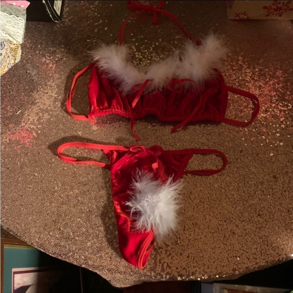 NEW Lingerie Christmas Sexy Set 2 piece